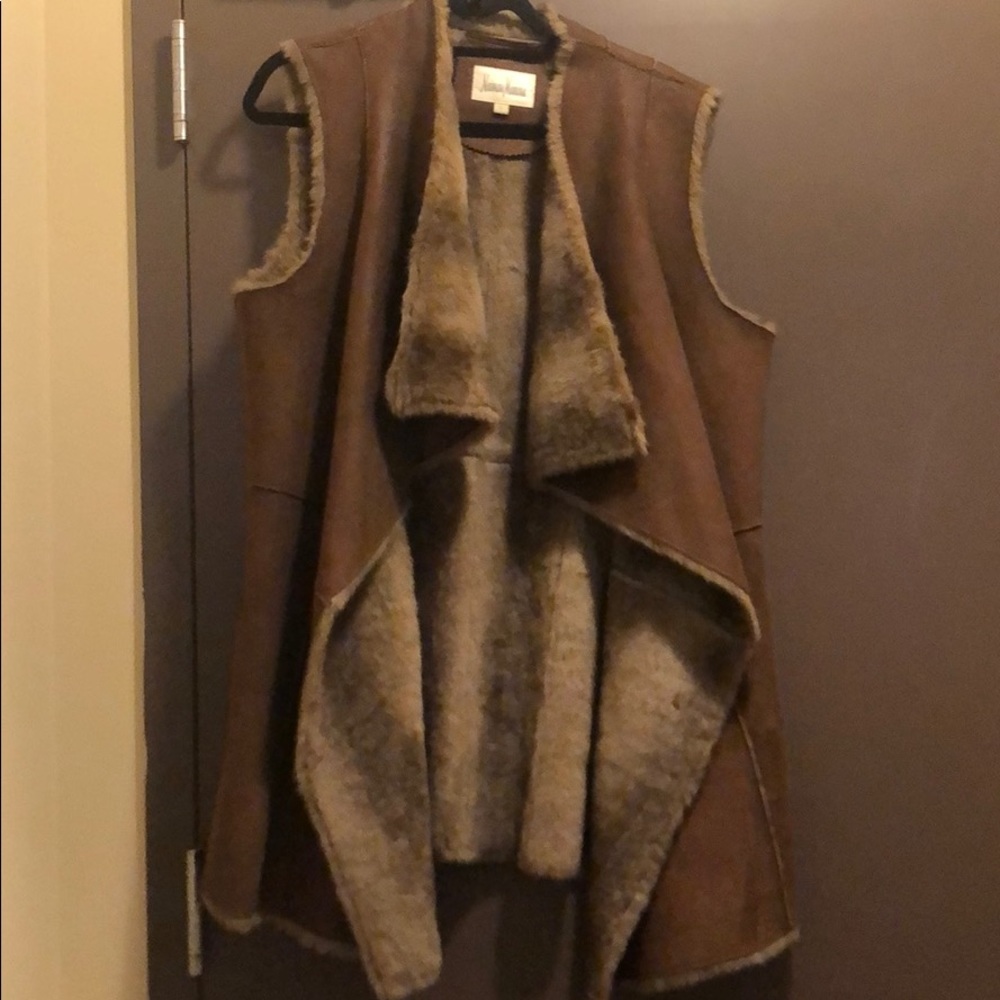 Faux fur vest